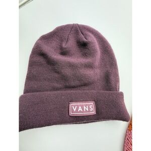 Vans Beanie Toque Adult One Size Purple Knit Acrylic Nylon Blend Skate Skater
